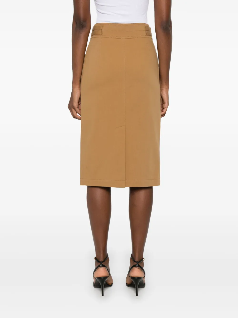 Chloé Twill midi-rok Bruin