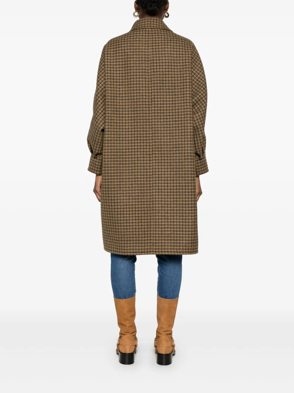 Chloé Geruite jas Bruin