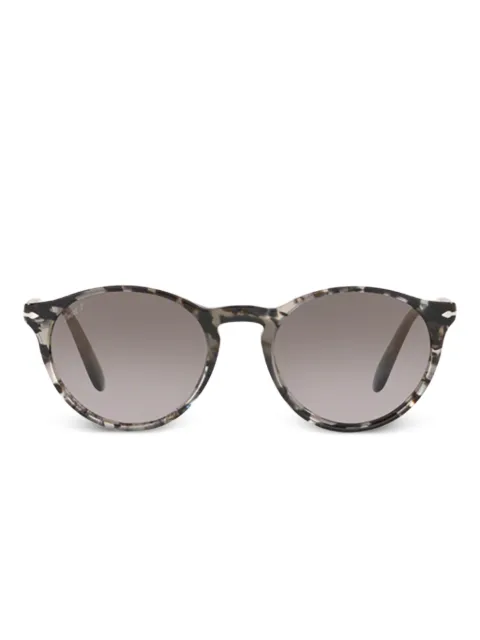 Persol lentes de sol con armazón redonda estilo carey