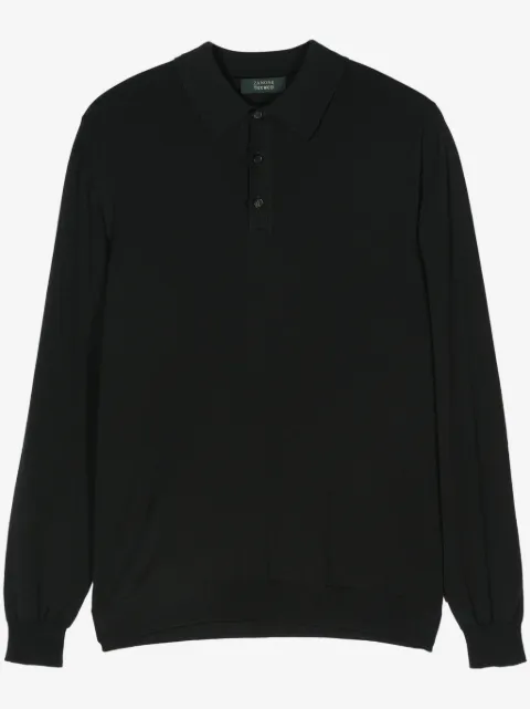 Zanone fine-knit polo shirt