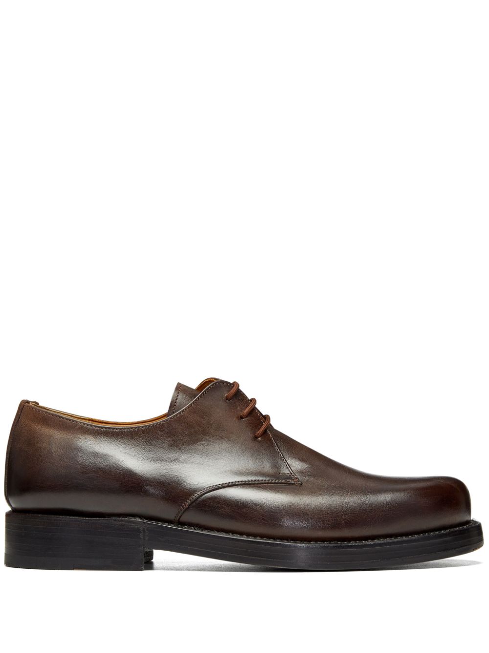 Junya Watanabe MAN Leren derby schoenen Bruin