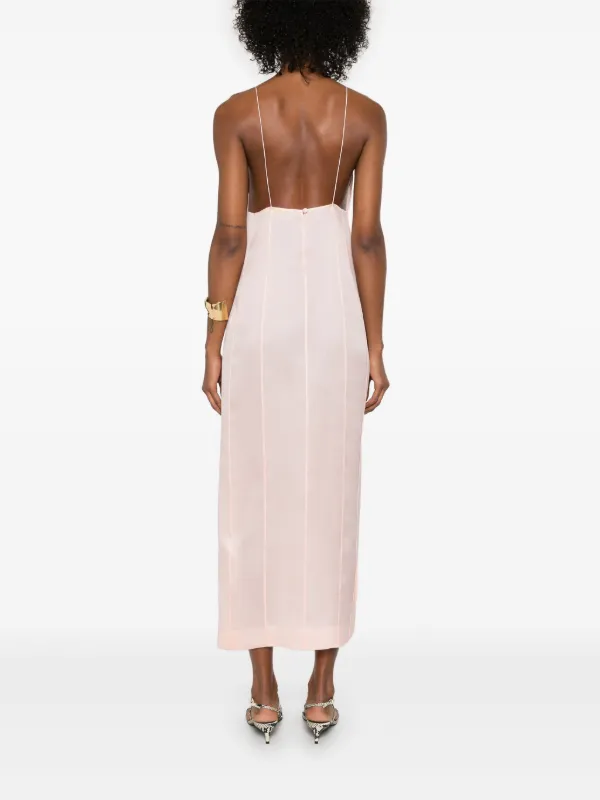 KHAITE Tully Midi Dress | Pink | FARFETCH