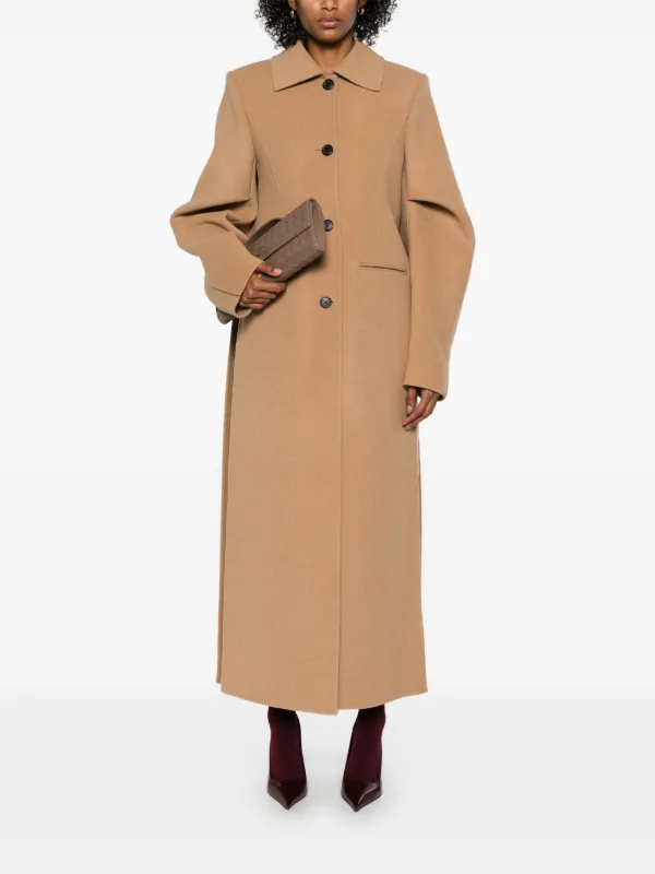 KHAITE Darton コート | ブラウン | FARFETCH JP