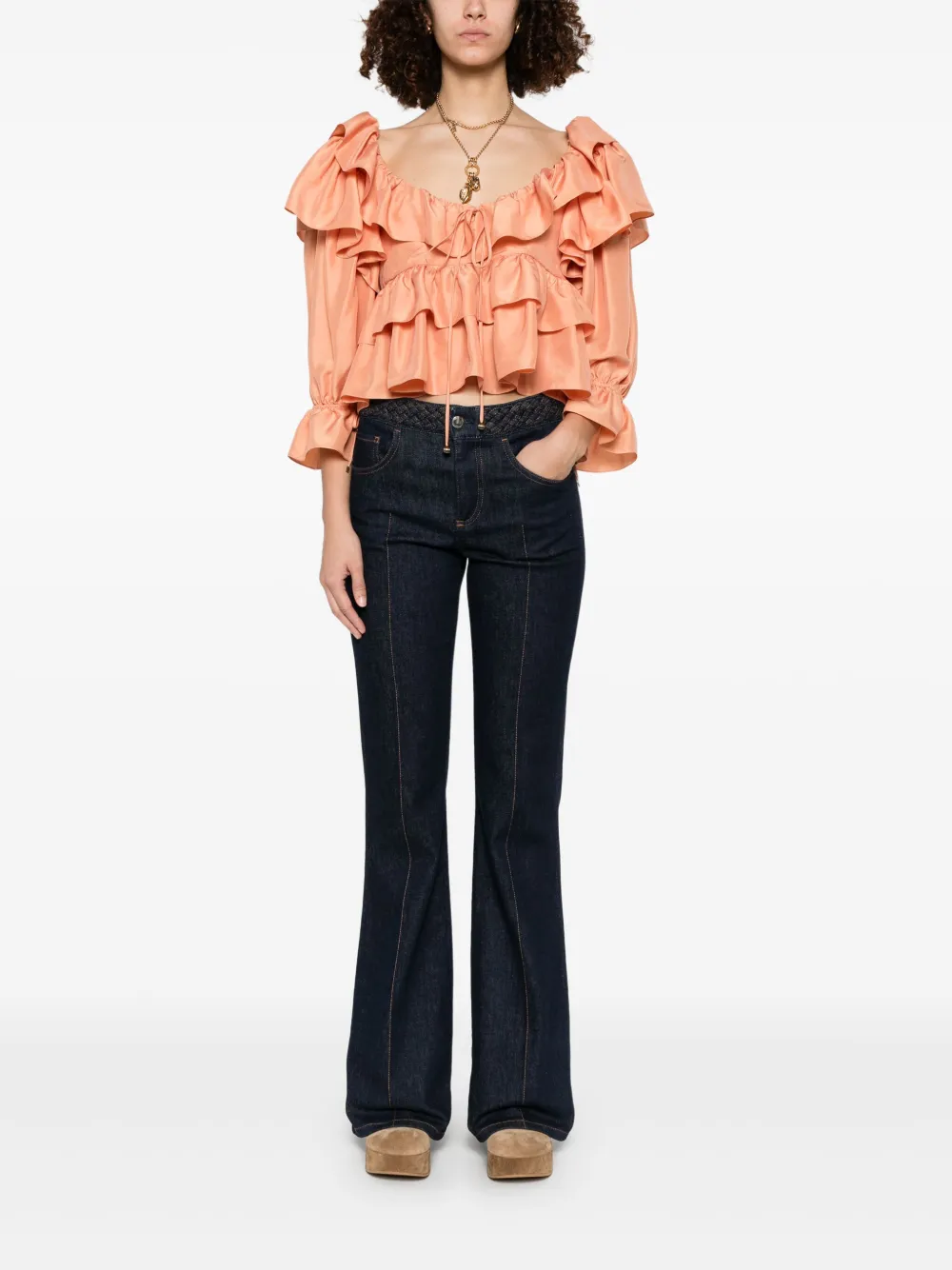 Chloé Cropped top - Oranje