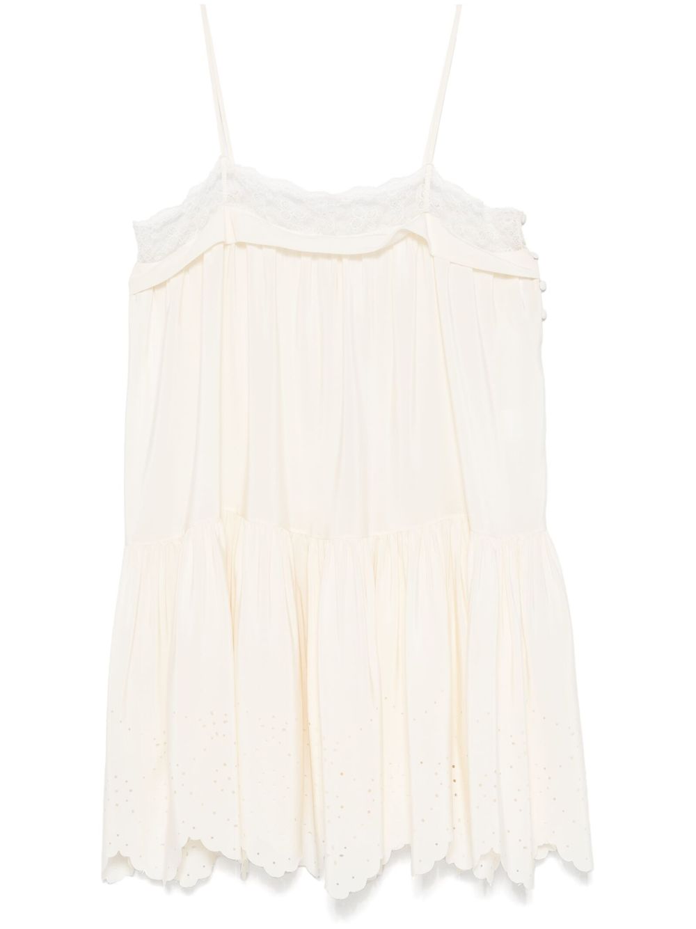 Chloé lace-trim mini dress