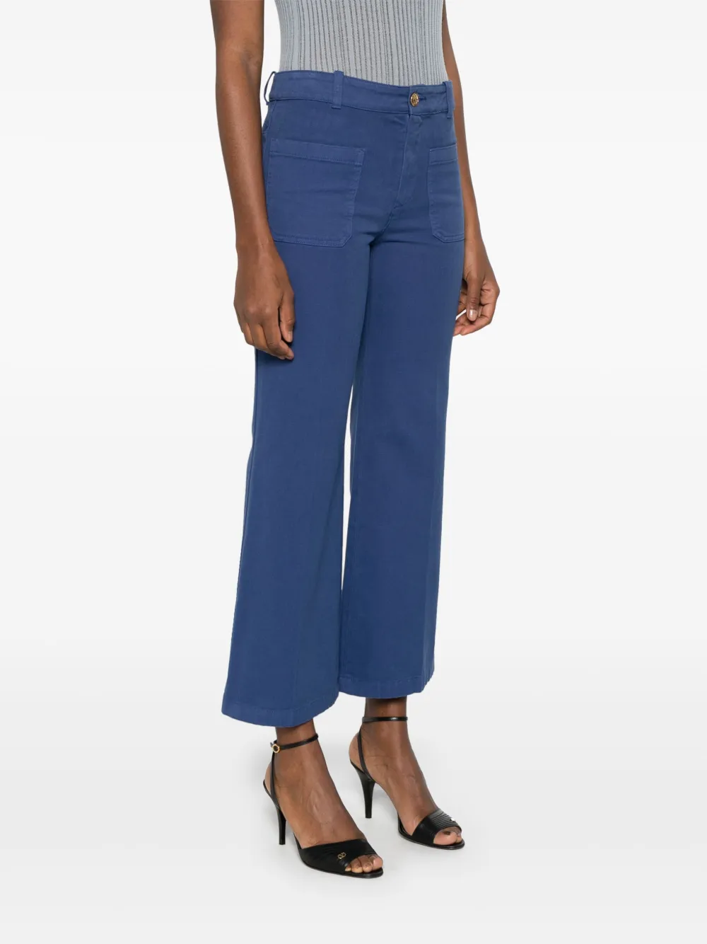 Chloé Cropped broek Blauw