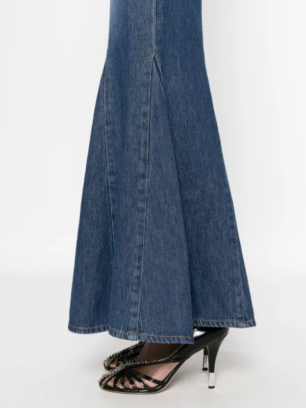 【Chloe】クロエ パッチワーク フレア ジーンズ ブルー Chloé デニム製パッチワーク フレア ジーンズ | Chloé JP