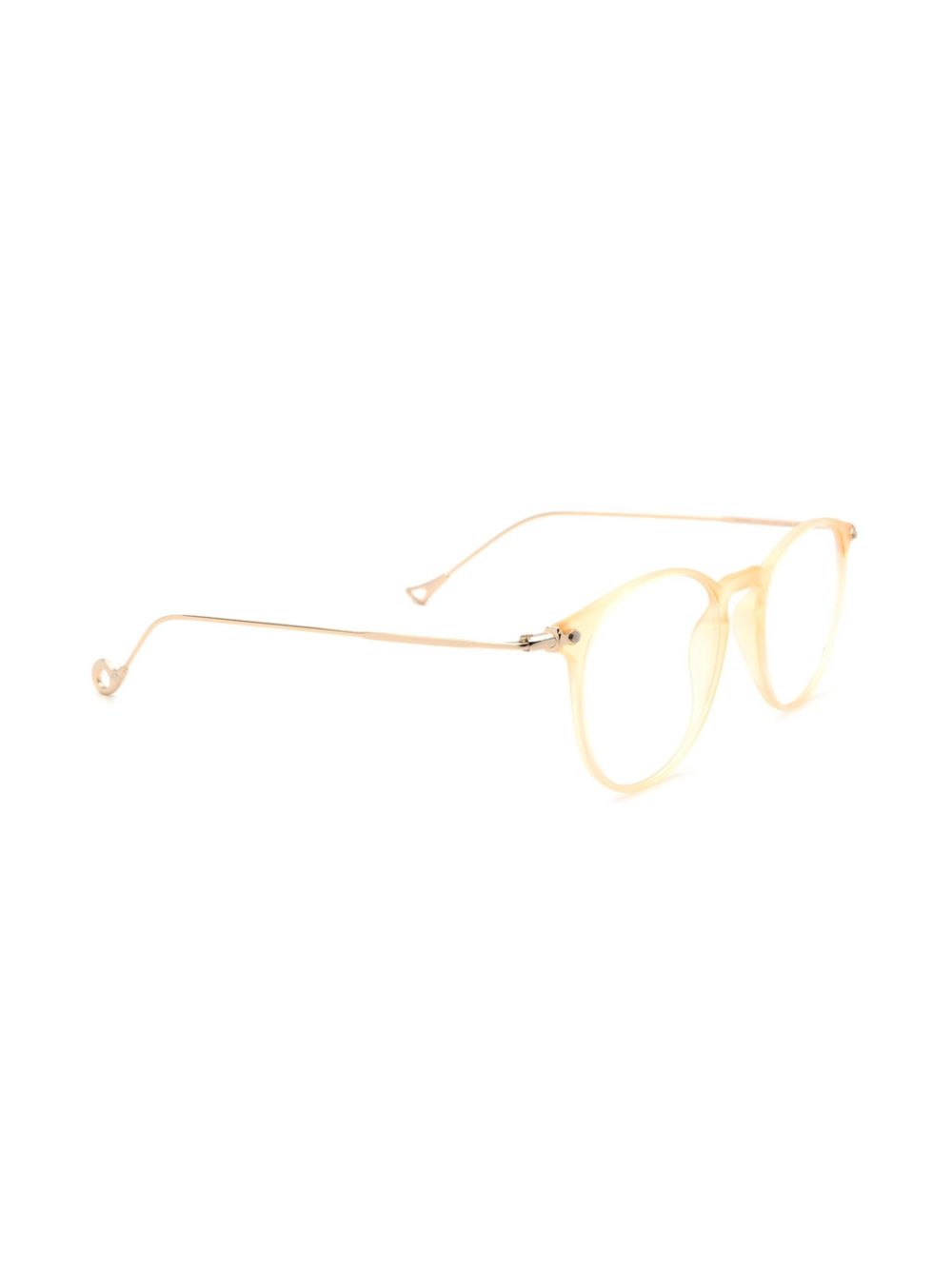 Eyepetizer Wilson bril met rond montuur - Beige