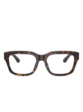 Dolce & Gabbana Eyewear rectangle acetate frames - Brown
