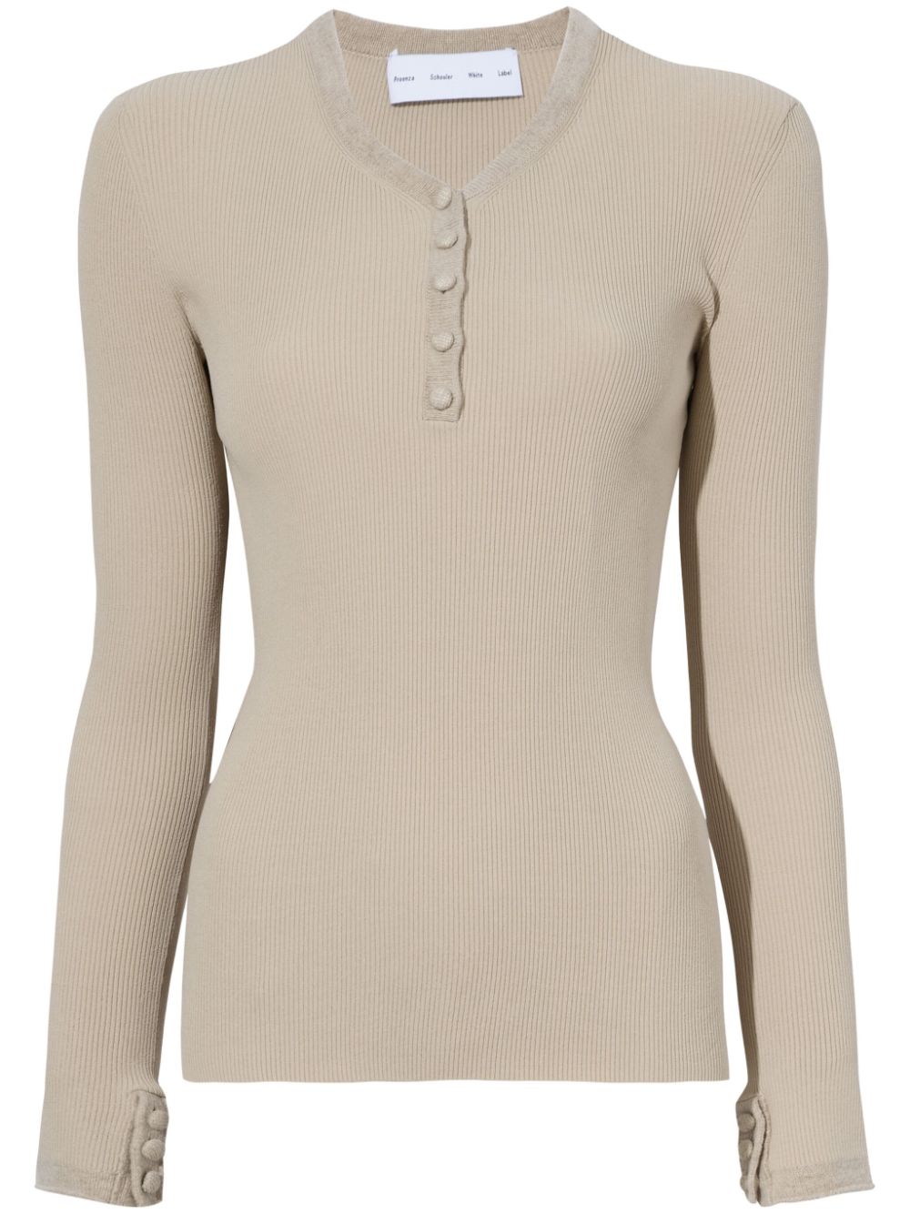 Proenza Schouler White Label Isla gebreide top Beige