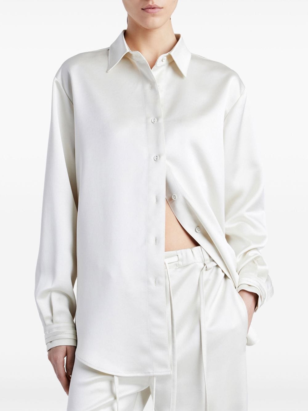 Shop Proenza Schouler White Label Raven Shirt In White