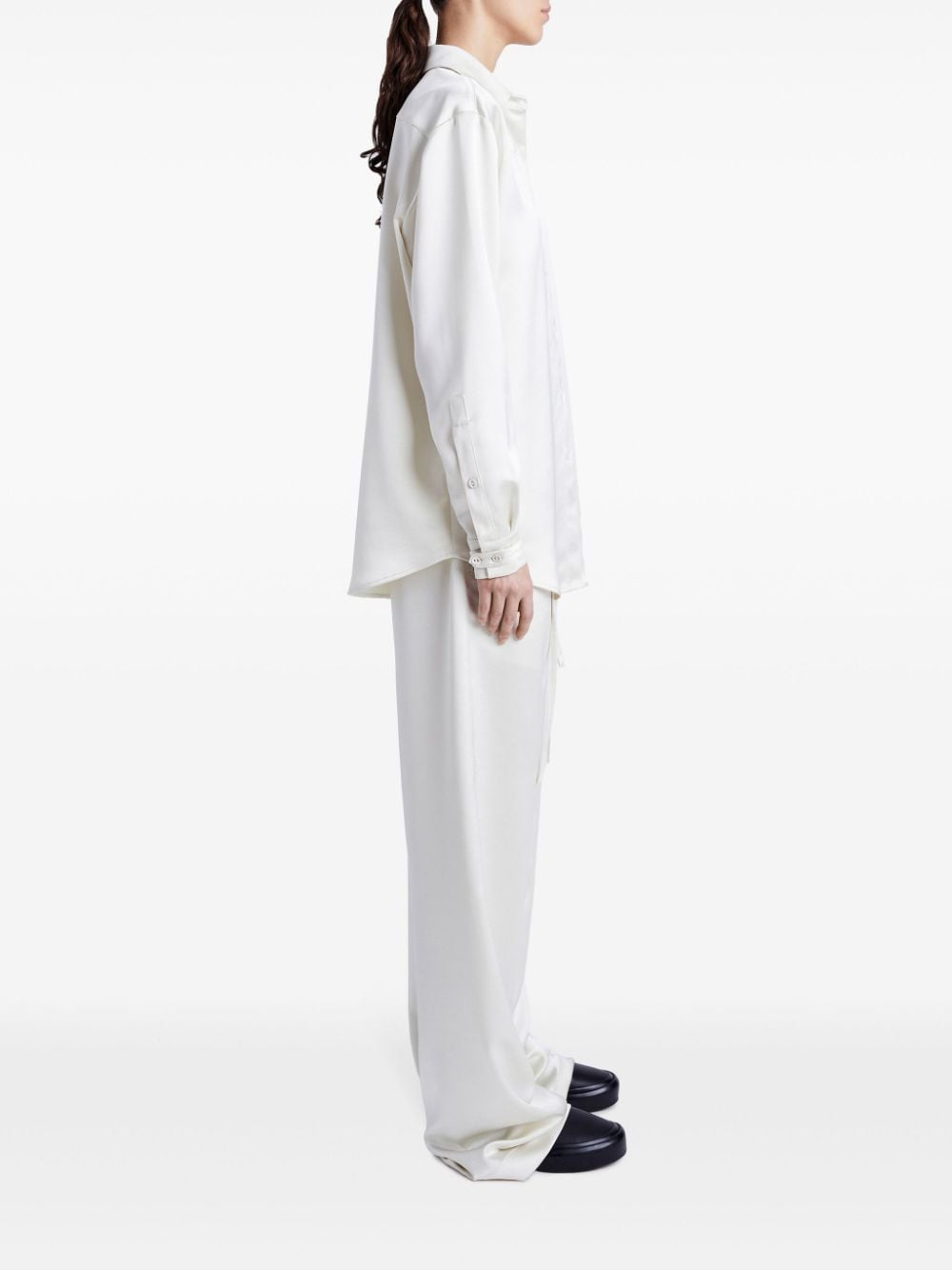 Shop Proenza Schouler White Label Raven Shirt In White