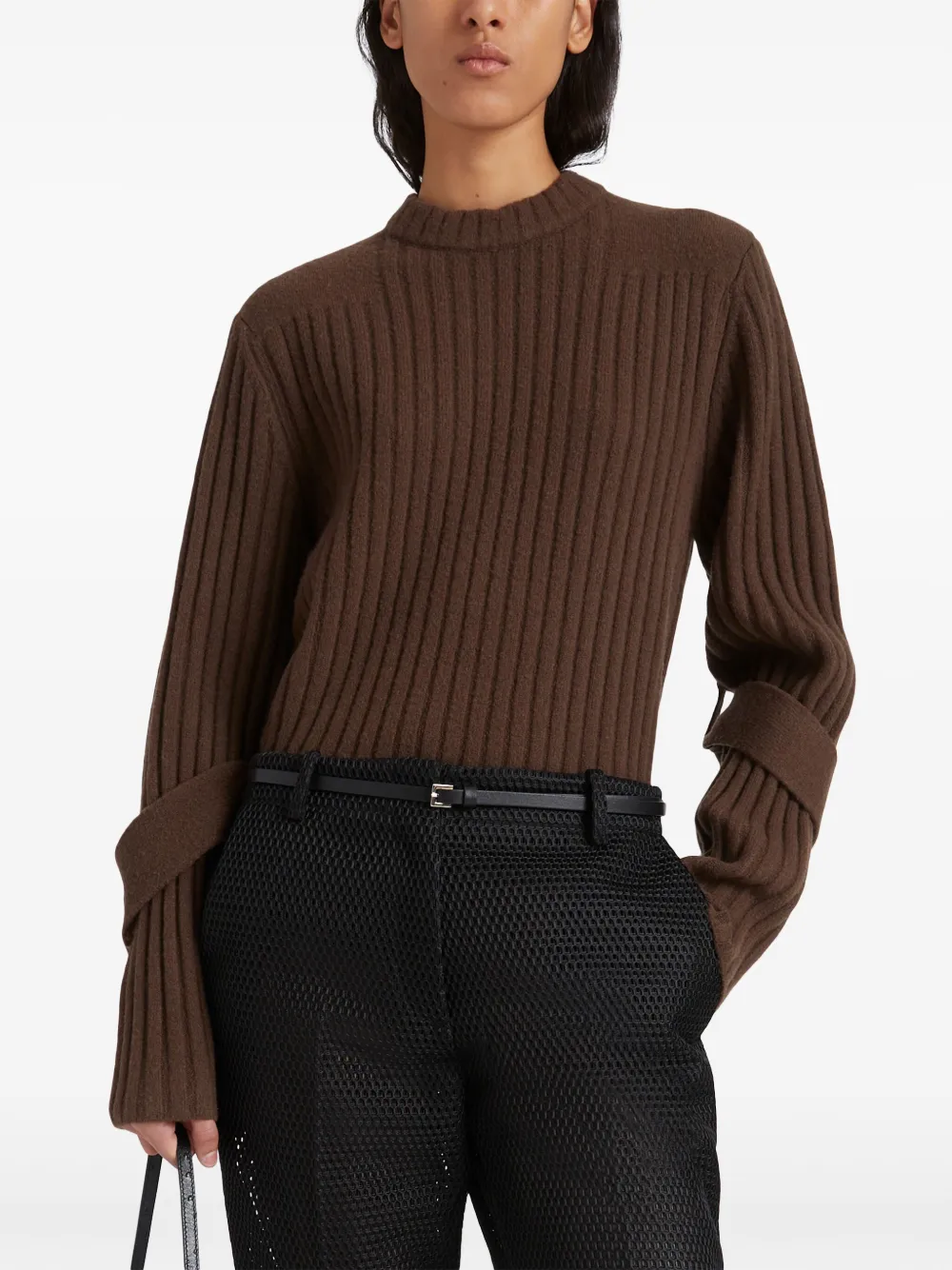 Proenza Schouler Verona trui Bruin