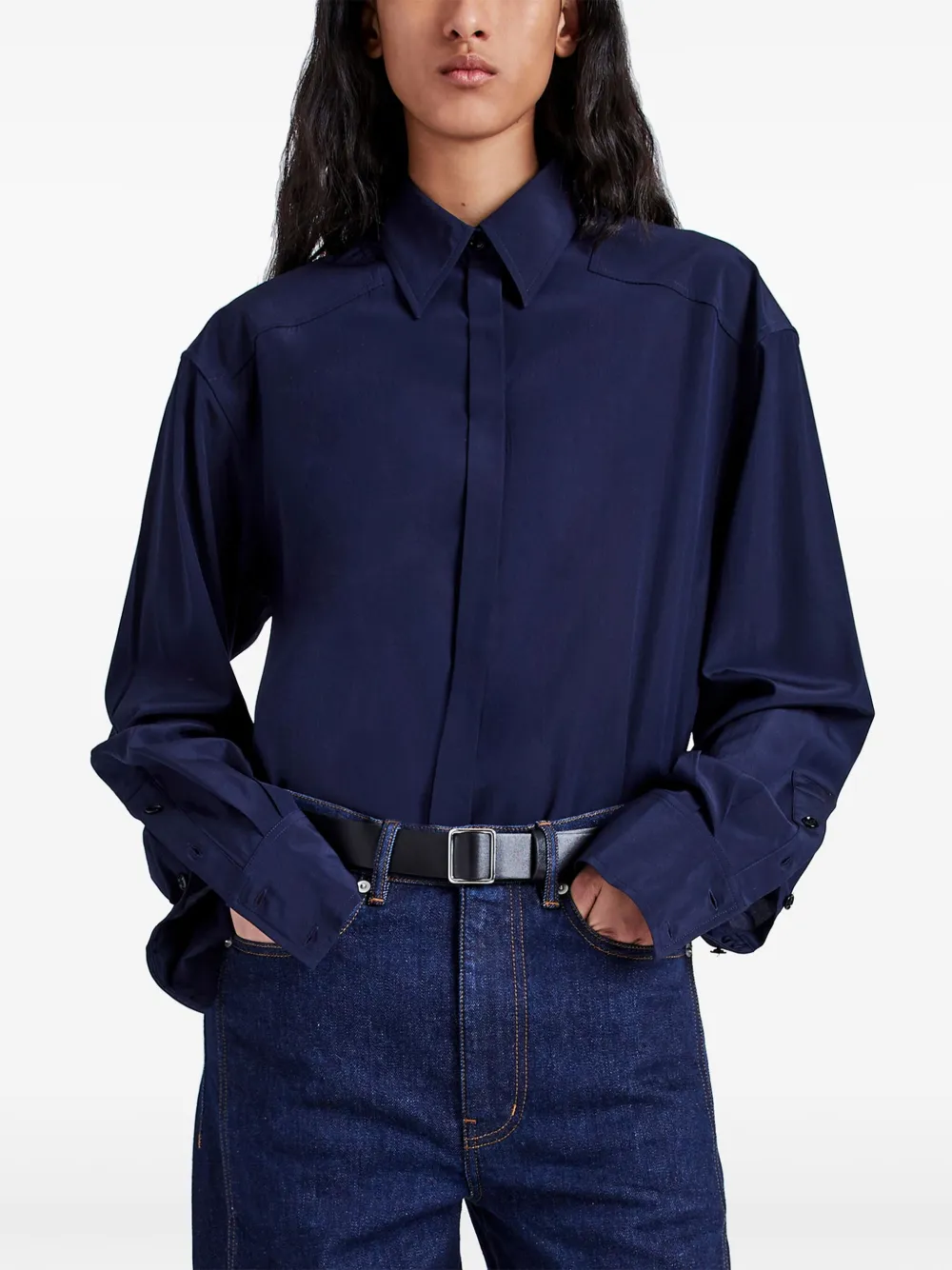 Proenza Schouler Demi blouse Blauw