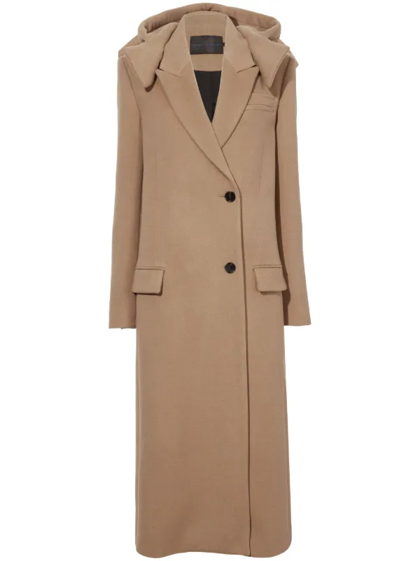 PROENZA SCHOULER チェスターコート キャメル Proenza Schouler White Label Juliette Coat in Brushed Wool