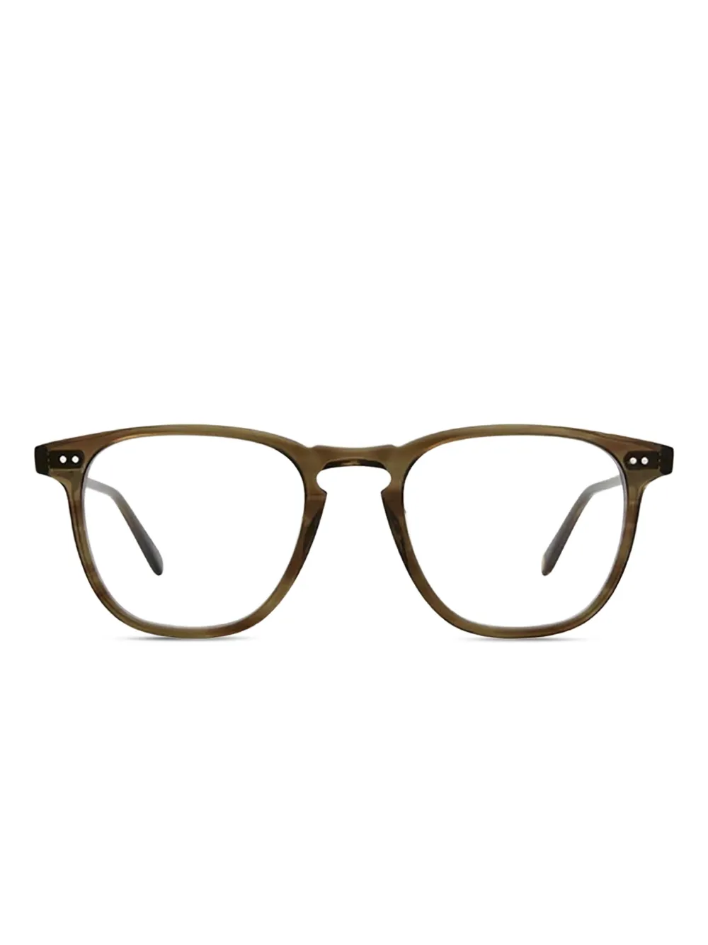 Garrett Leight Brooks round-frame glasses | Green | Image 1