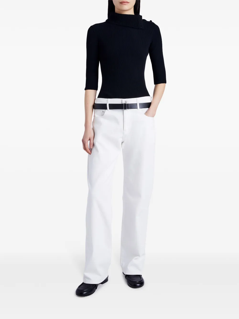 Proenza Schouler White Label Daxton jumper - Zwart