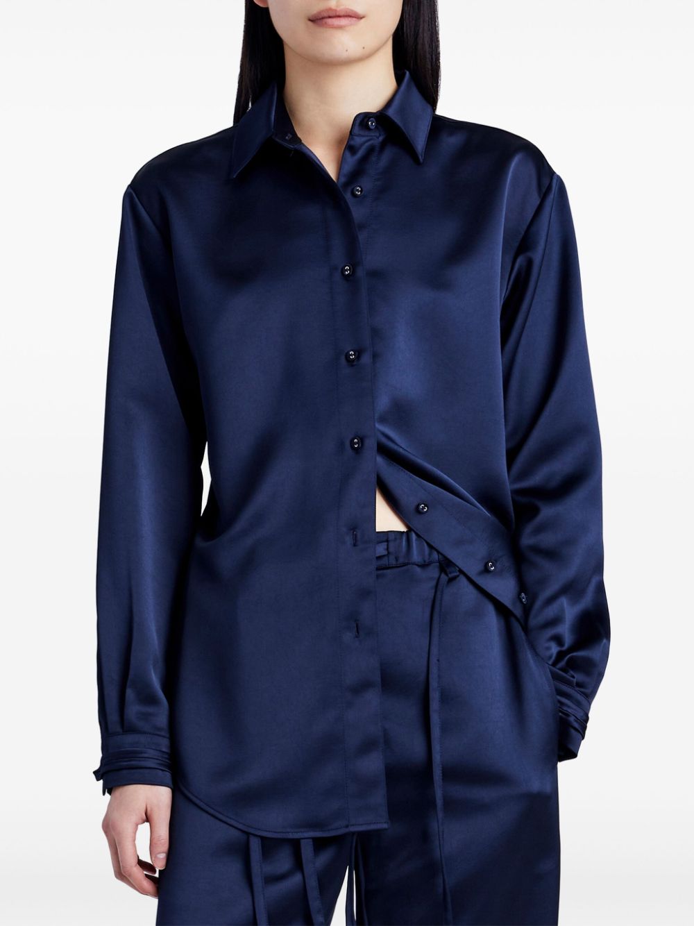 Shop Proenza Schouler White Label Raven Shirt In Blue