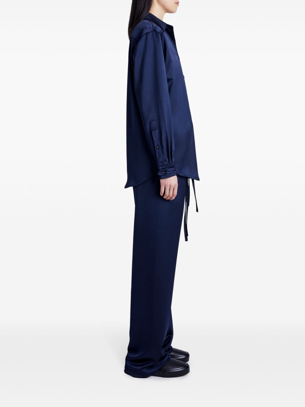 Shop Proenza Schouler White Label Raven Shirt In Blue