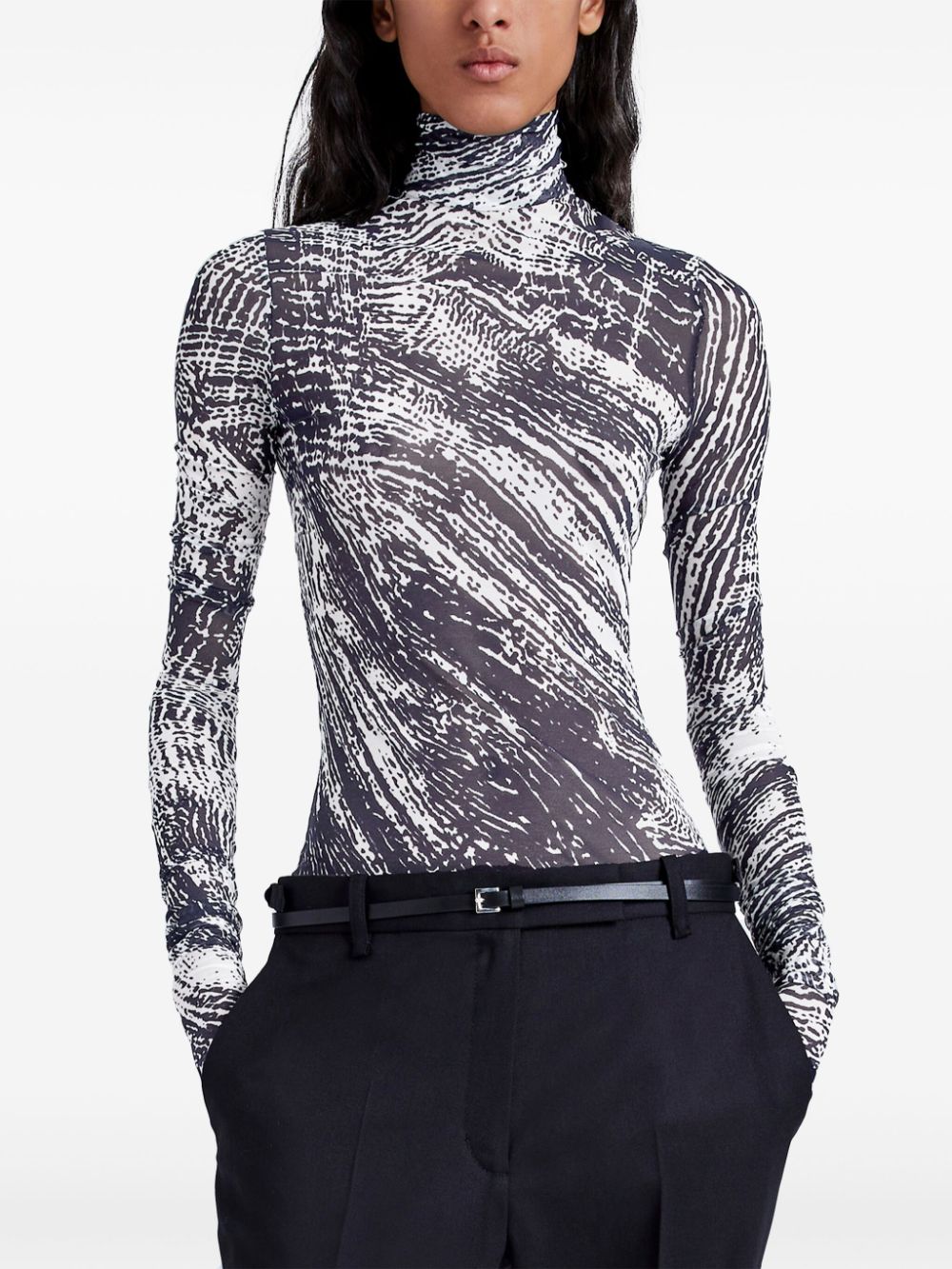 Proenza Schouler Rio printed jersey top Women