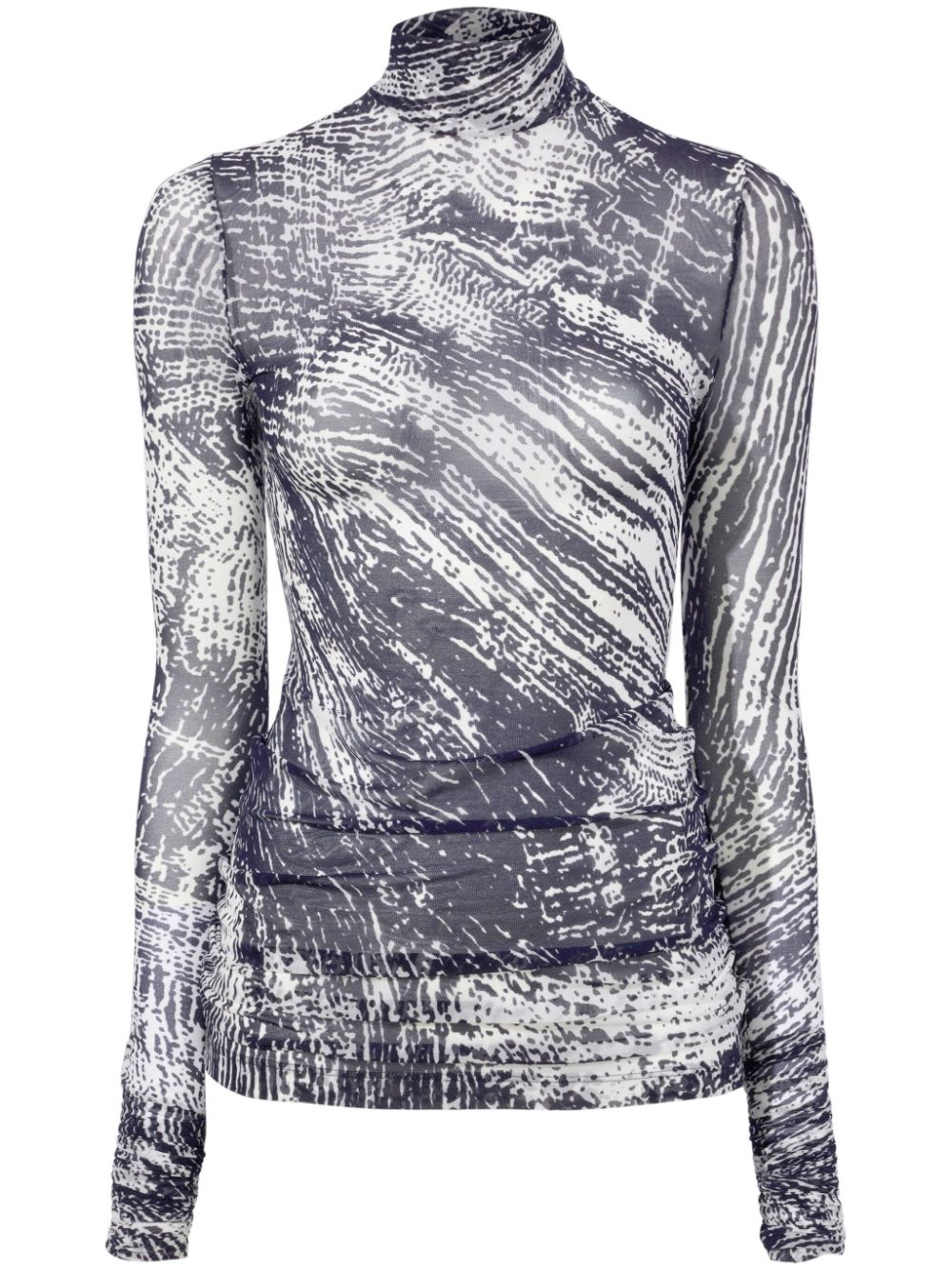 Proenza Schouler Rio printed jersey top - Grey