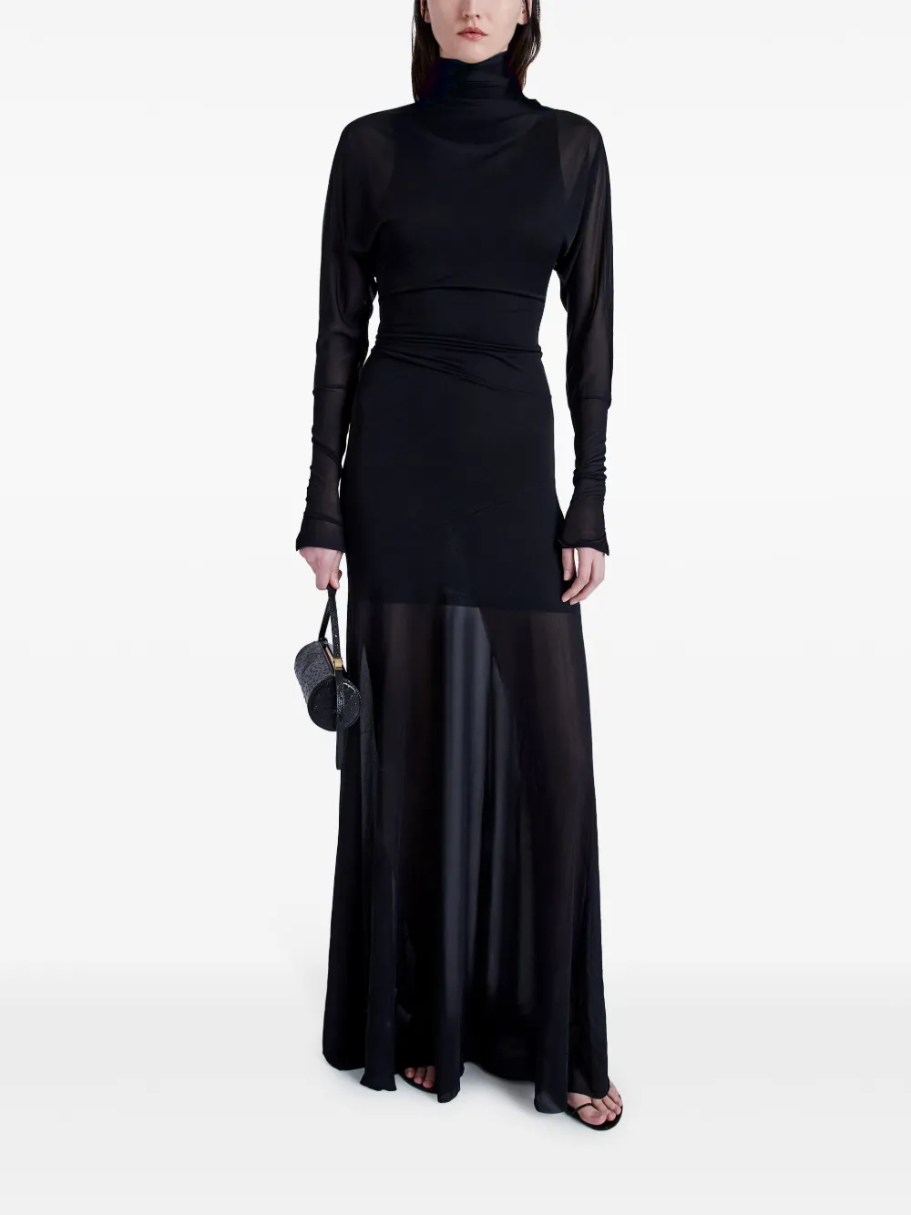 Shop Proenza Schouler Paula Maxi Dress In Black