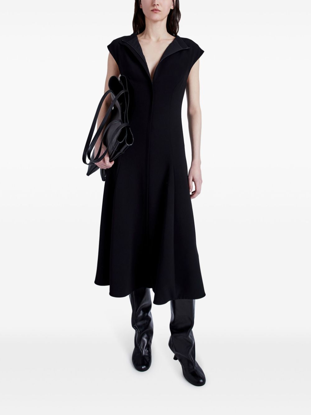 Proenza Schouler Chantal midi dress - Zwart