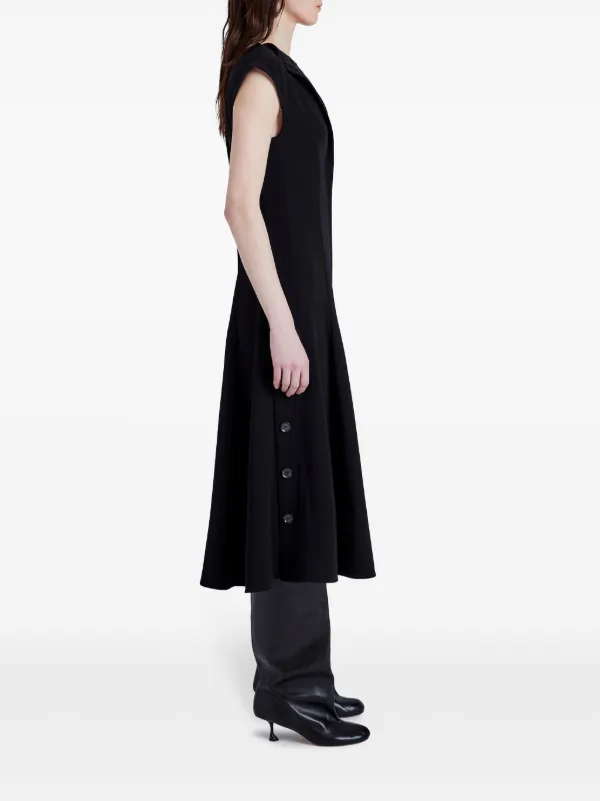 【関税込み】Proenza Schouler ブラック Shira ミディアムドレス Proenza Schouler Chantal Midi Dress | Black | FARFETCH