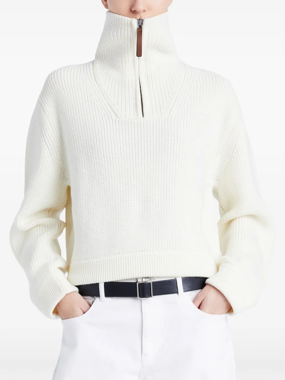 Proenza Schouler White Label Sienna Wool Sweater In White
