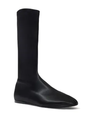 【関税込み】Proenza Schouler ブラック Stomp ブーツ Proenza Schouler Lug Sole Lace Up Boots - Black | Proenza