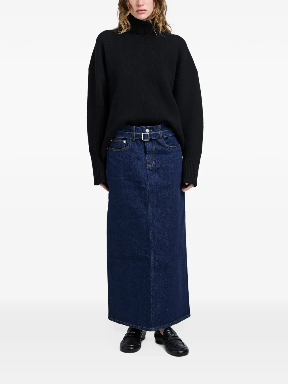 Proenza Schouler Calder denim rok Blauw