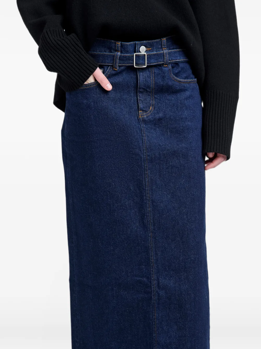 Proenza Schouler Calder denim rok Blauw