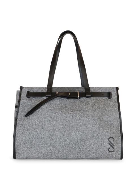 Proenza Schouler embroidered belted tote bag Women