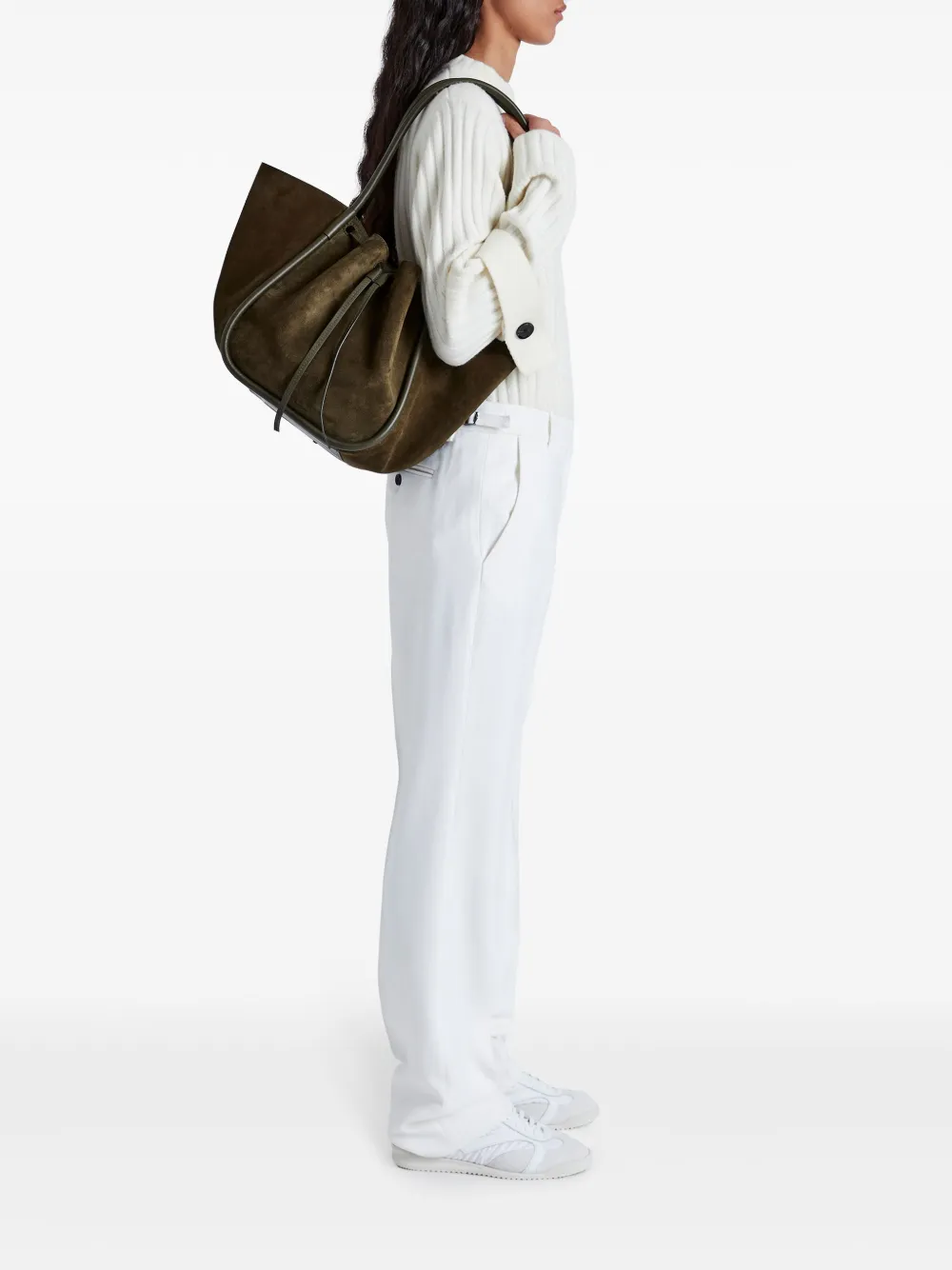 Proenza Schouler Shopper met ruches - Groen