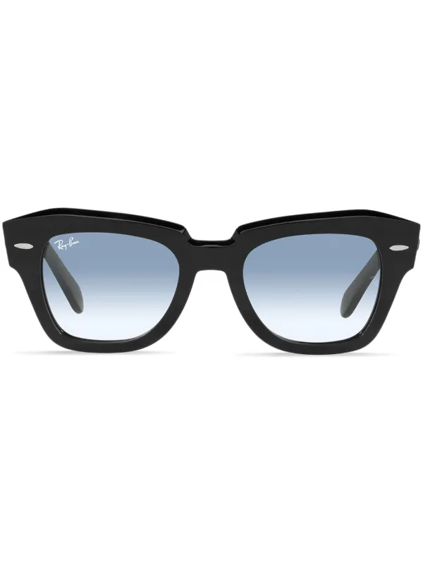 Ray-Ban スクエア型サングラス ブラック 24719398_56042706_600.jpg