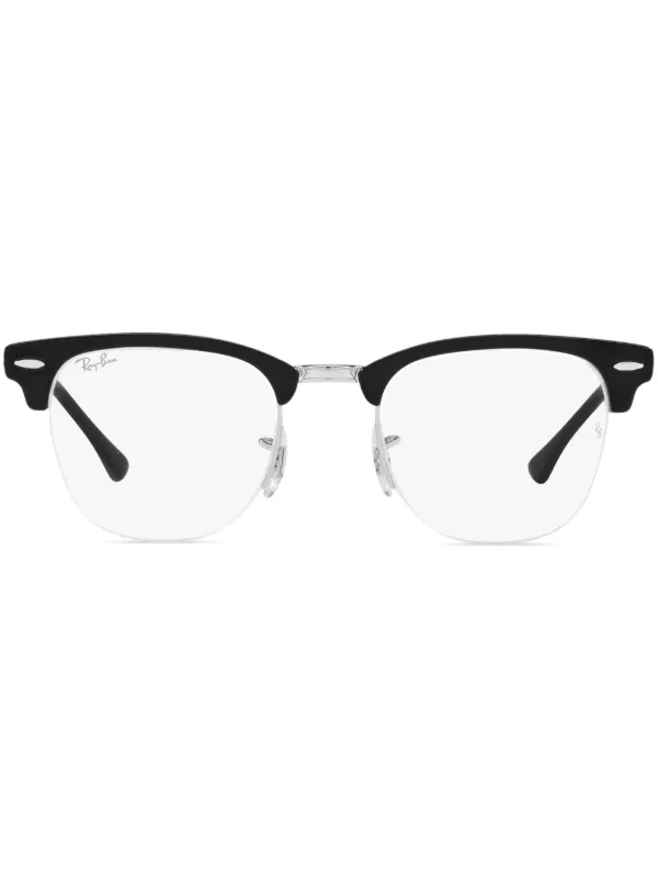 Ray-Ban Clubmaster Glasses Black FARFETCH AO