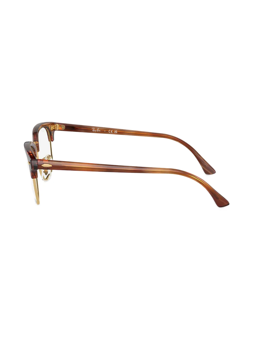 Ray-Ban Clubmaster bril Bruin