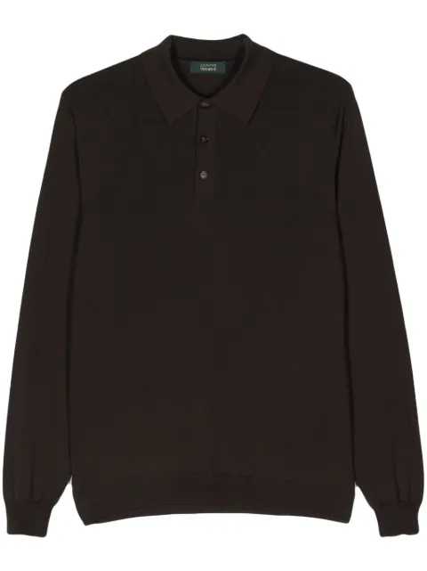 Zanone fine-knit polo shirt