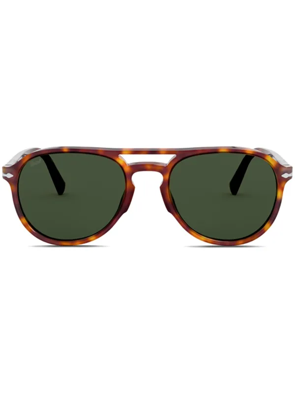 Persol ラウンドフレーム サングラス | ブラウン | FARFETCH JP