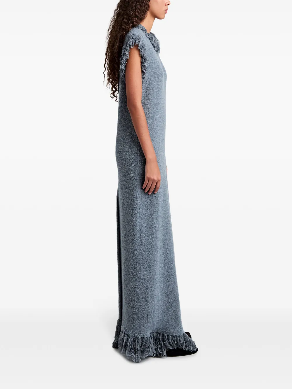 Shop Proenza Schouler Toni Maxi Dress In Grey