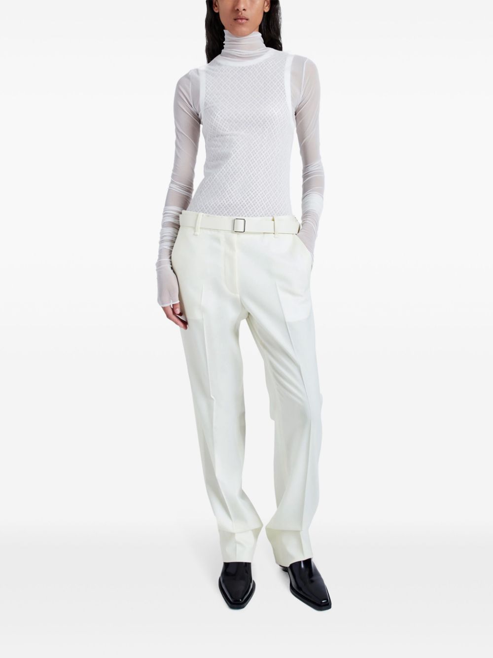 Proenza Schouler wool tailored trousers - White