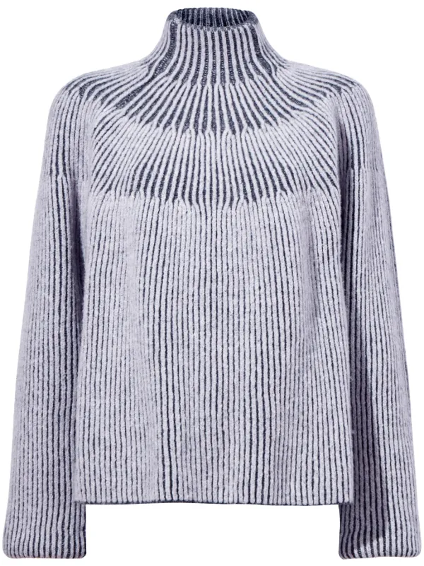 Proenza Schouler White Label 長袖セーター Proenza Schouler White Label Nicola Knit Sweater in Zig Zag