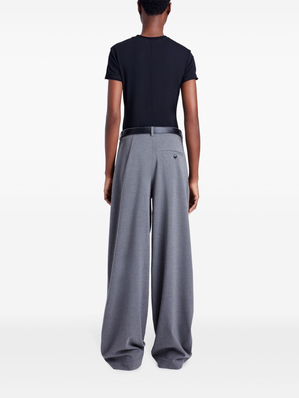 Shop Proenza Schouler White Label Eleanor Trousers In Grau