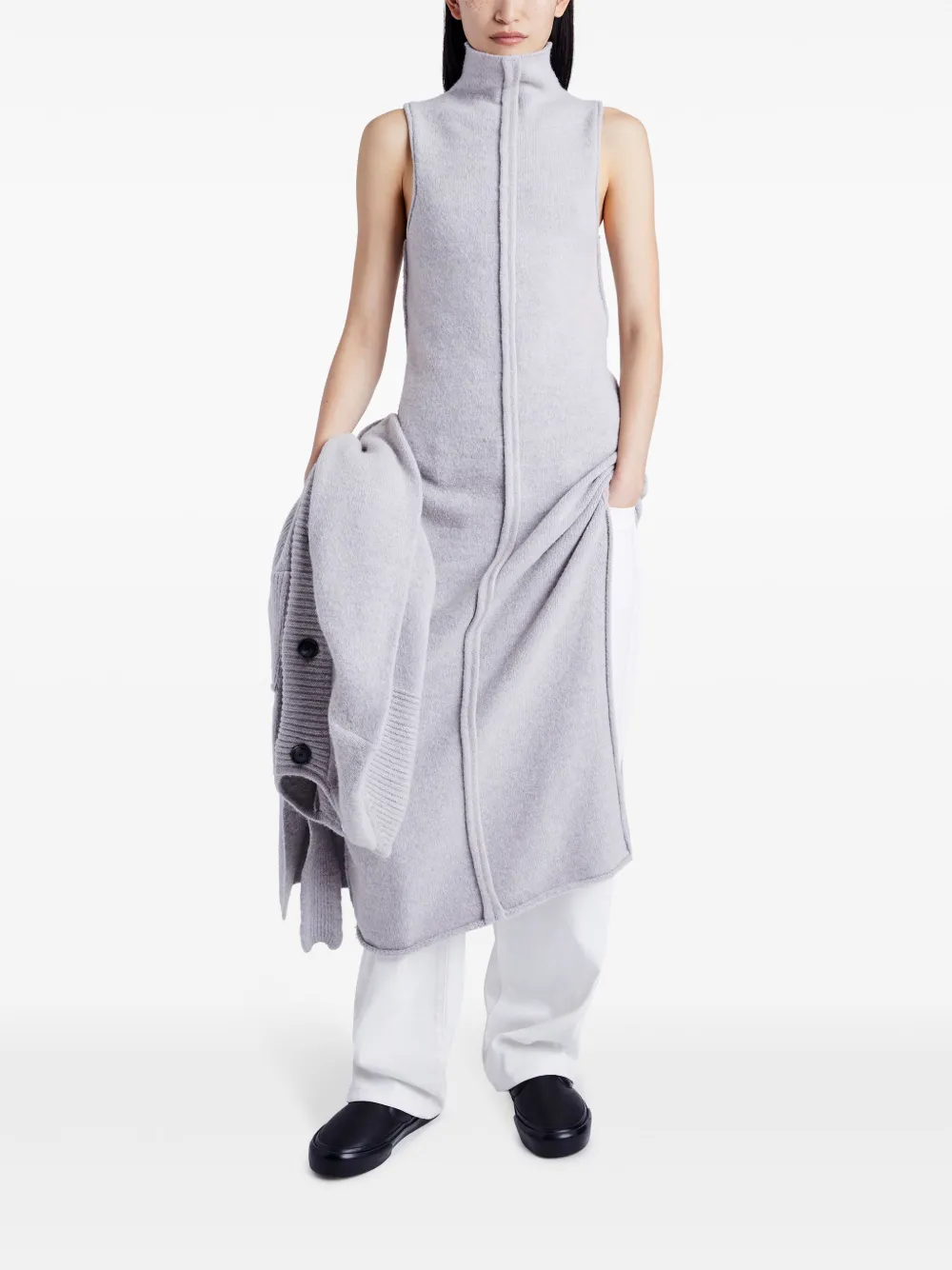Proenza Schouler White Label Zola knitted dress - Grijs