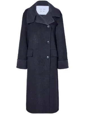 Proenza Schouler ネイビー ウール ピーコート