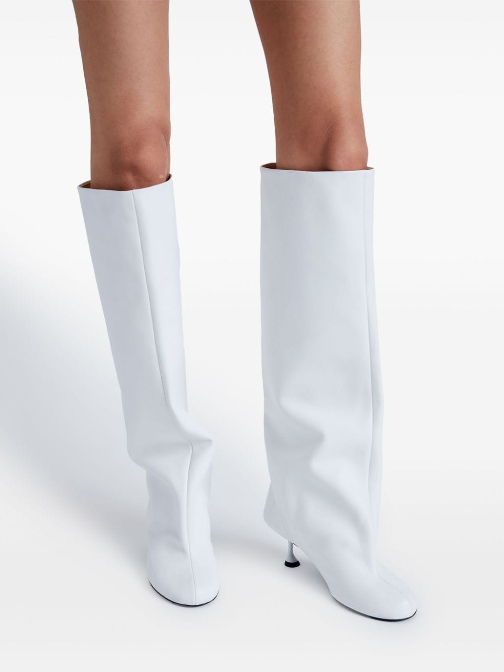 Shop Proenza Schouler 60mm Tee Knee-high Boots In White