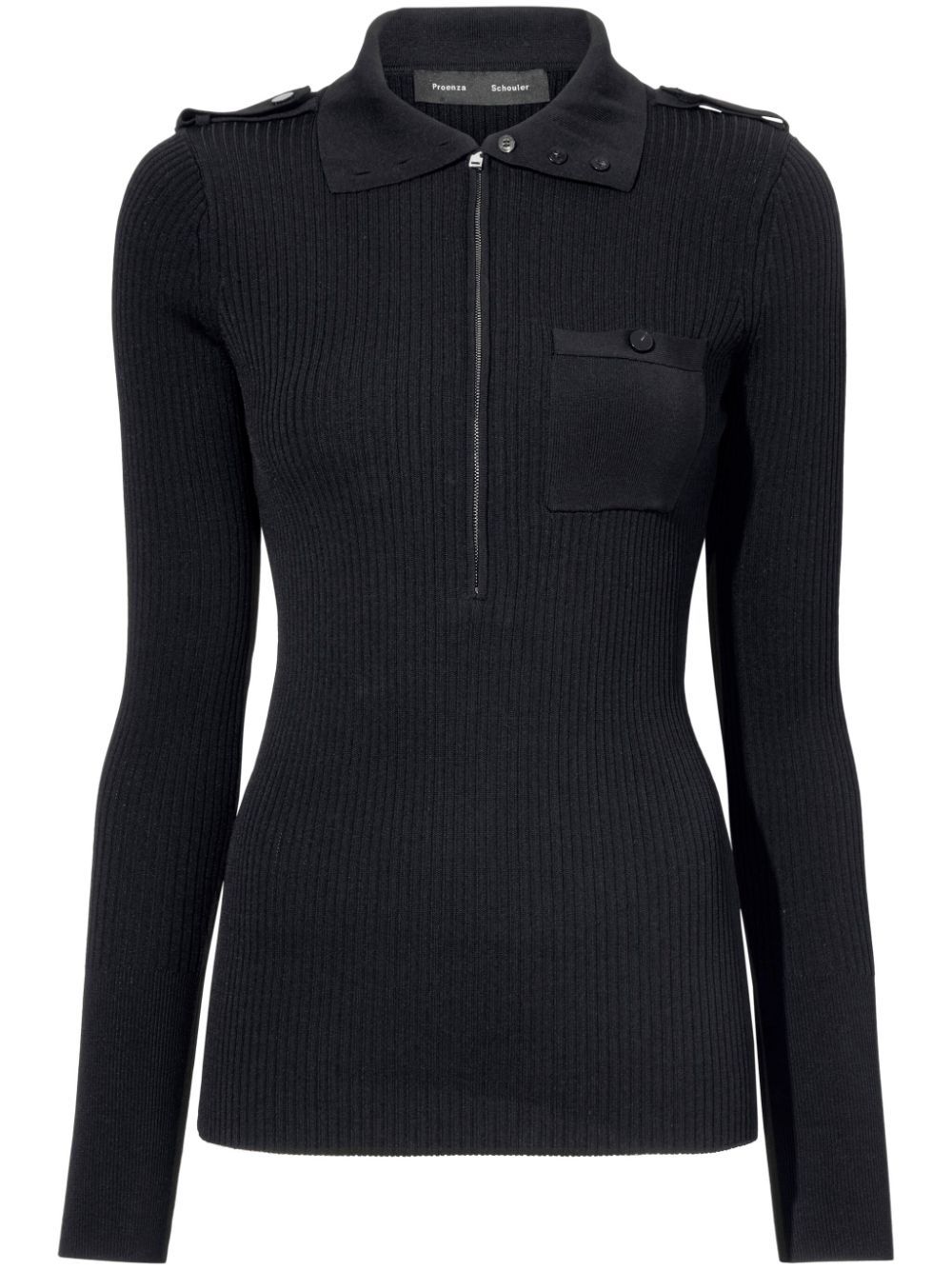 Proenza Schouler Norah knitted top - Black