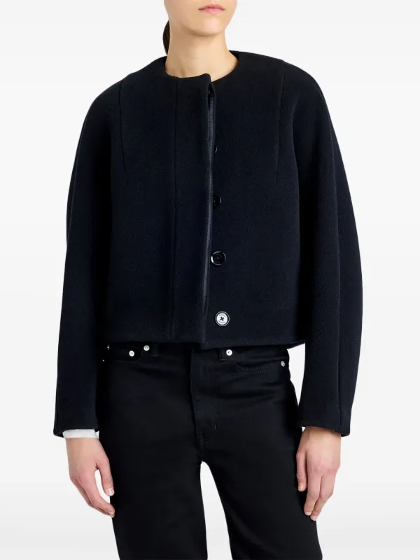 Proenza Schouler Mona Cropped Jacket | Black | FARFETCH