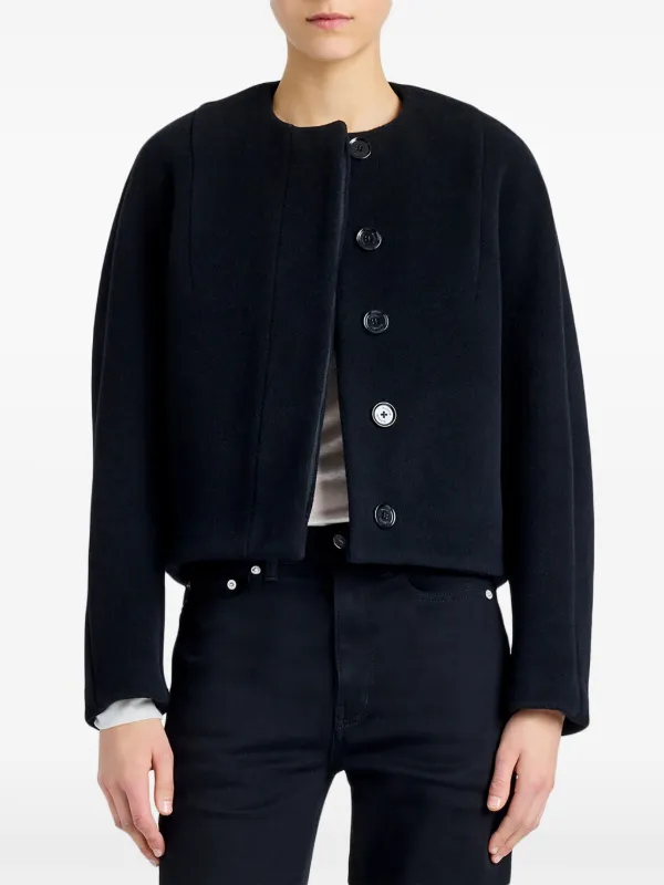 Proenza Schouler Mona Cropped Jacket | Black | FARFETCH
