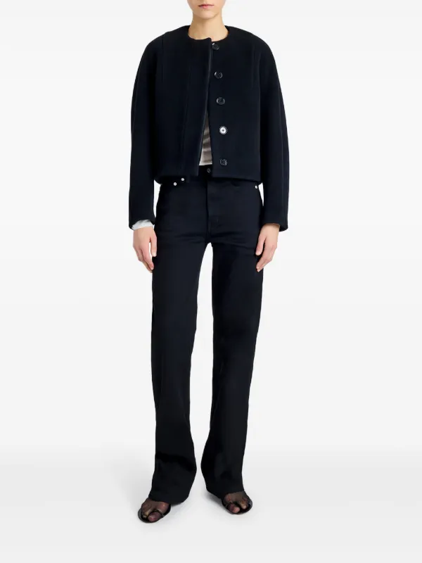 Proenza Schouler Mona Cropped Jacket | Black | FARFETCH Proenza Schouler Mona Cropped Jacket | Black | FARFETCH
